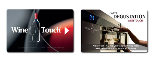 Carte de dégustation Wine Touch